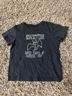 Led-Zeppelin Toddler Black Graphic Tee